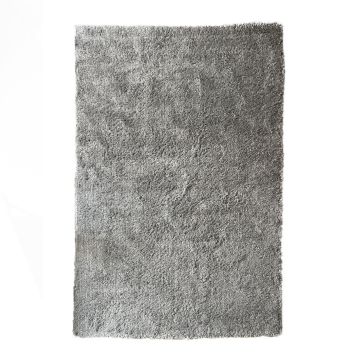 Tapijt - Fluffy Tapijt - Grijs Vloerkleed - 160 x 230 cm - Grijs