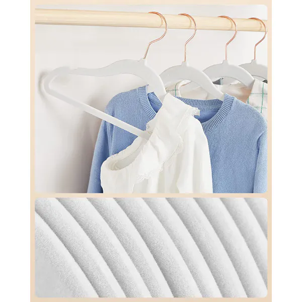 HOUSE DAY Kleerhangers, fluweel, set van 30, ruimtebesparend, antislip en fluwelen hanger, smal, met 360° draaibare haak, voor overhemden, pakken, mantels, truien, broeken, wit HOUSE DAY Kleerhangers, fluweel, set van 30, ruimtebesparend, antislip en fluwelen hanger, smal, met 360° draaibare haak, voor overhemden, pakken, mantels, truien, broeken, wit