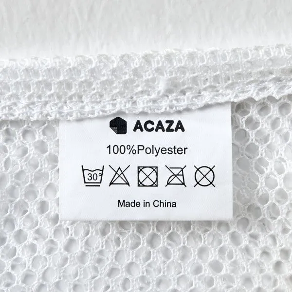 ACAZA Wasmand - Wassorteerder - 2 vakken - Bamboe - Beige ACAZA Wasmand - Wassorteerder - 2 vakken - Bamboe - Beige