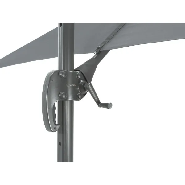 Zweefparasol - kantelbaar - 250x250 cm - donkergrijs | Acaza |