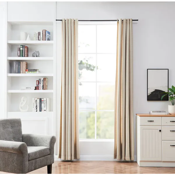 Gordijnroede 80-218 cm, uittrekbaar, 25 mm, metaal, incl. houders, ondersteunt wand- en plafondmontage, voor woonkamer, slaapkamer en kinderkamer, binnen en buiten, geborsteld nikkel