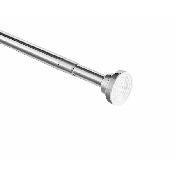Verstelbare Uitschuifbare Douchegordijnstangen - Geen Boren Nodig Ideaal Voor Badkamer En Garderobe 150 260 Cm Zwart