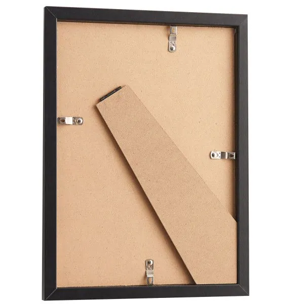 ACAZA Photo Wall with Collage of 10 Photo Frames for Photos of Different Sizes (20x30, 13x18, 10x15), Multi Photo Frames in MDF, Black