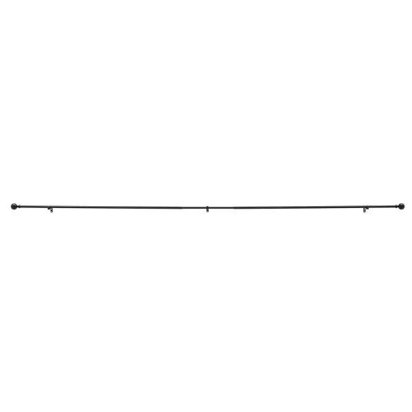 Gordijnstokken 76 cm tot 136 cm 30 inch tot 54 inch antiek messing uitschuifbare gordijnroede set 25 mm diameter gordijnroede gordijnrail met bal eindstukken beugels