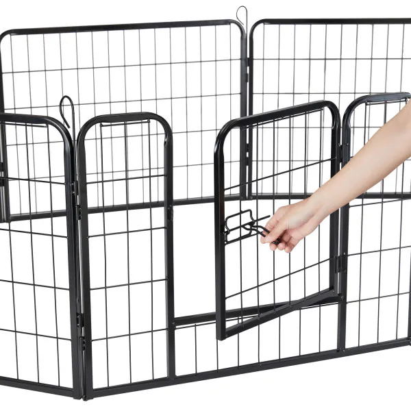 Hondenkennel FORZ zwart/douglas | 318x218cm Hondenkennel FORZ zwart/douglas | 318x218cm