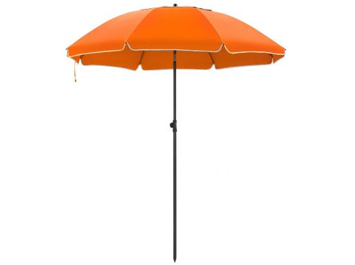 Parasol - Ø 180 cm - achthoekig - kantelbaar - met draagtas - oranje 