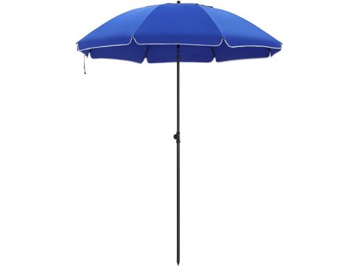 Parasol - Ø 180 cm - achthoekig - kantelbaar - met draagtas - blauw