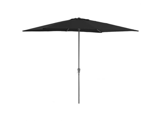 Staande parasol in aluminium - 200x300 cm - zwart
