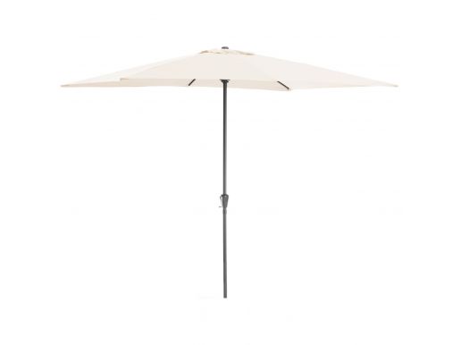 Staande parasol in aluminium - 200x300 cm - gebroken wit 