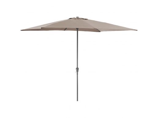 Staande parasol in aluminium - 200x300 cm - taupe 
