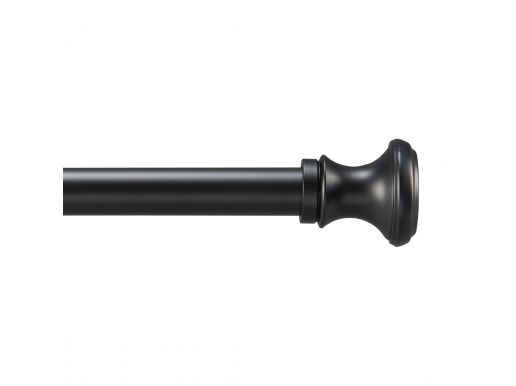 Lange gordijnroede - uitschuifbare gordijn rail - stang van 250-360 cm - zwart