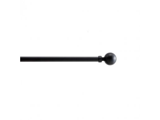 Lange gordijnroede - uitschuifbare gordijn rail - stang van 240-360 cm - zwart