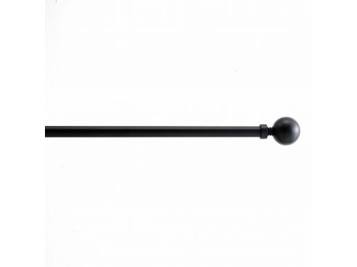 Lange gordijnroede - uitschuifbare gordijn rail - stang van 90-170 cm - zwart